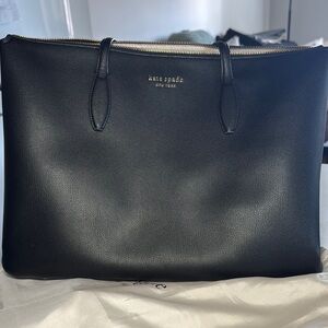 Kate Spade Black Leather Tote